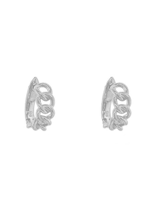 Silver Shackles Earrings