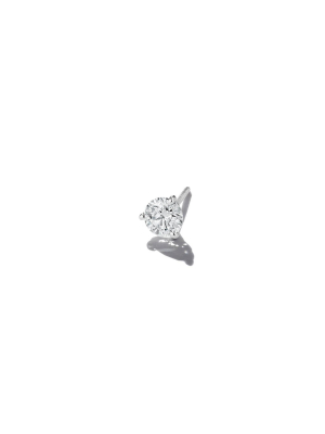 Martini Style Diamond Single Stud – 5mm