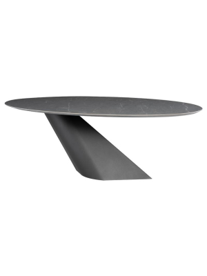 Nuevo Oblo Dining Table - Grey