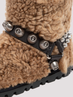 Miu Miu Shearling Harness Boots