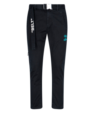 Off-white Belted Slim Fit Pants