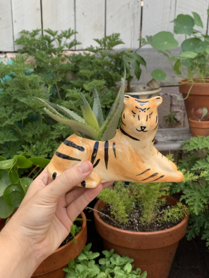 Tiger Shaped Planter
