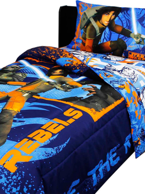 Star Wars Bedding Set Rebels Fight Comforter And Sheet Set