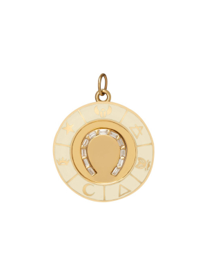 Large Cream Horseshoe Medallion