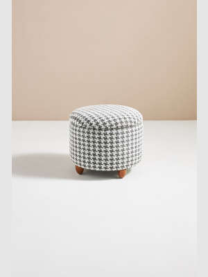 Houndstooth Louise Storage Ottoman