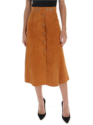 Prada Button-up A-line Skirt