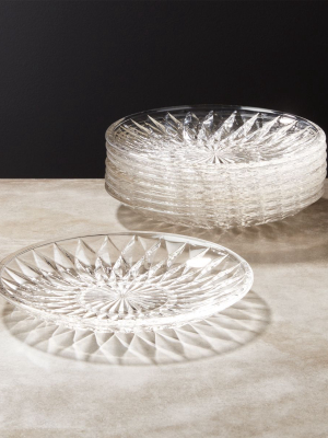 Daphne Glass Appetizer Plate Set Of 8