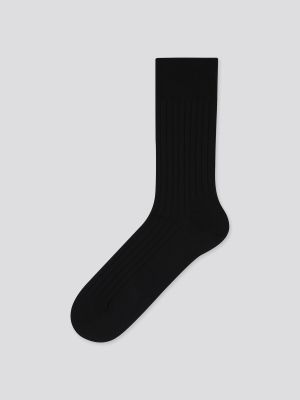 Men Supima® Cotton Wide-ribbed Socks