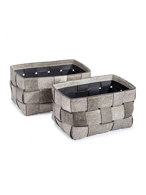 Perrin Baskets - Hide-set Of 2