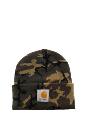 Carhartt Wip Logo Patch Rolled Beanie