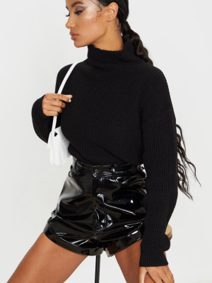 Black High Neck Jumper