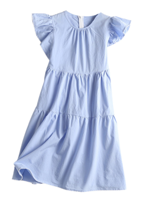 'mylie' Ruffled Sleeves Dolly Dress (2 Colors)