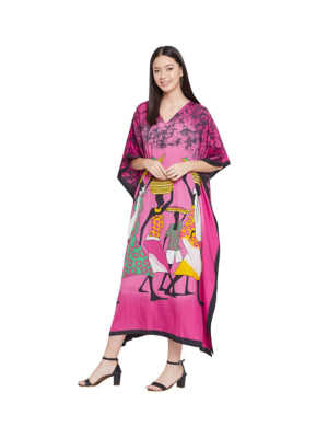 Tribal Handmade Print Kaftan Dress