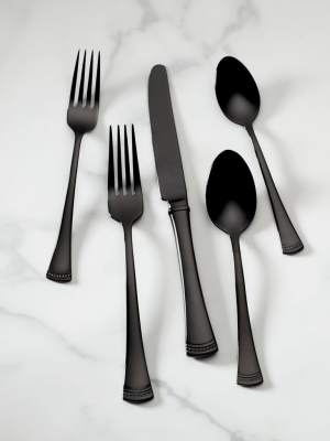 Portola Black 20-piece Flatware Set