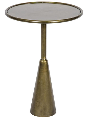 Noir Hiro Brass Side Table