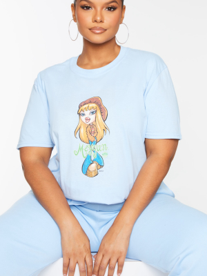 Plus Blue Meygan Bratz T Shirt