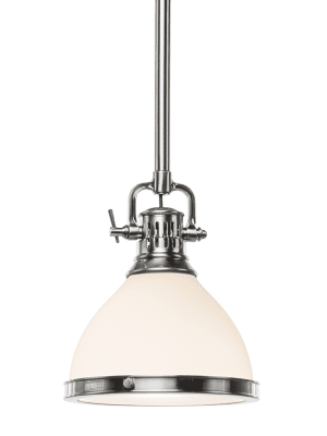 Randolph 1 Light Pendant Satin Nickel