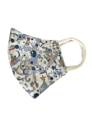 Blue Nautical Liberty Of London Child's Face Mask