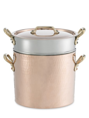 Mauviel Copper Pasta Pentola With Lid & Insert