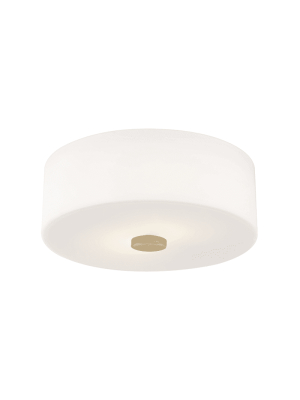 Sophie 2 Light Flush Mount - Aged Brass