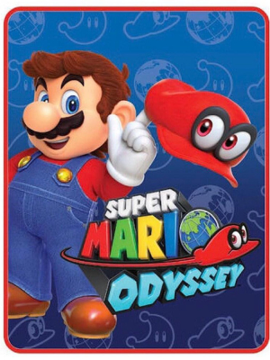 Franco Manufacturing Co Super Mario Odyssey I Got This Lightweight Fleece Throw Blanket | 46 X 60 Inches