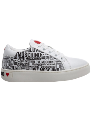 Love Moschino Repeat Logo Print Sneakers