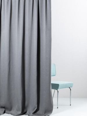 Blackout Curtain Col. Anthracite - Matt Satin Weave - Extra Wide