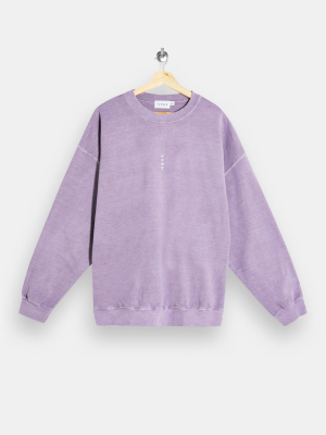 Topman Lilac Vertical Rome Sweatshirt