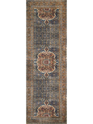 Loloi Layla Rug - Cobalt Blue/spice