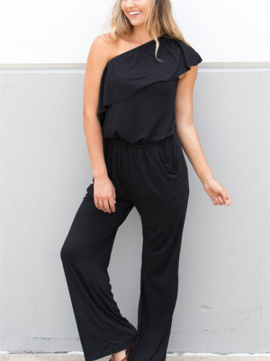 One Shoulder Jumpsuit