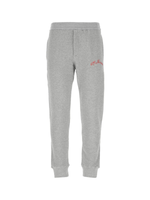 Alexander Mcqueen Logo Embroidered Track Pants