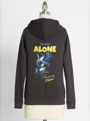 Loner Cat Zip-up Hoodie