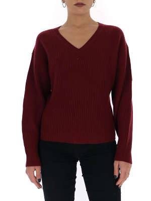 Theory V-neck Knit Sweater