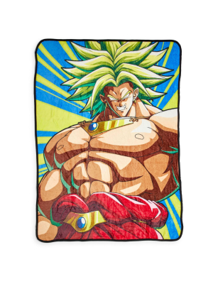 Just Funky Dragon Ball Z Broly 45 X 60 Inch Fleece Throw Blanket