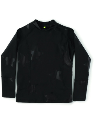 Nununu Star Long Sleeved Rash Guard - Black