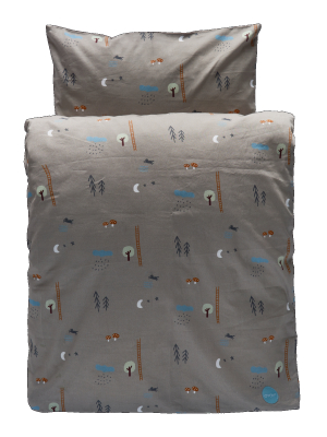 Baby Happy Forest Bedding In Light Brown