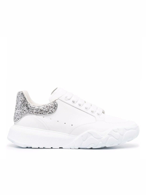 Alexander Mcqueen Court Glitter-counter Low-top Sneakers