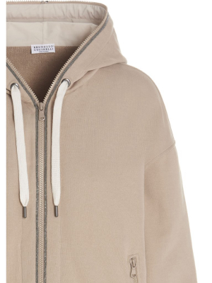 Brunello Cucinelli Zipped Hooded Sweatshirt