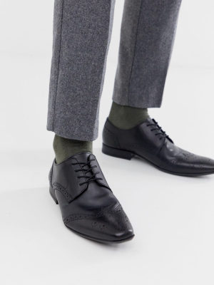 Moss London Brogue In Black