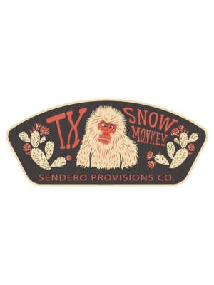 Snow Monkey Sticker | Sendero Provisions Co.