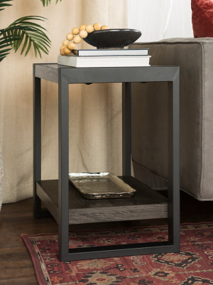 24" Industrial Side Table - Saracina Home