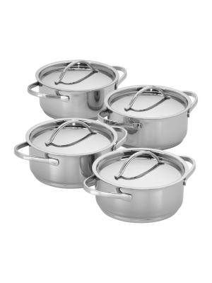 Demeyere Resto 4-pc Stainless Steel Mini Dutch Oven Set