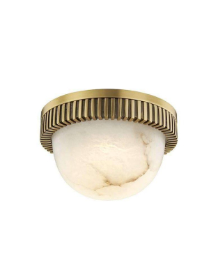 Ainsley Led Flush Mount Aged Brass