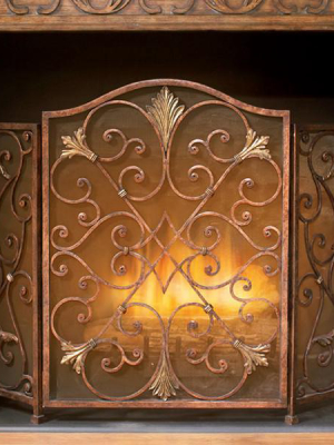 Rockefeller 3-panel Fireplace Screen