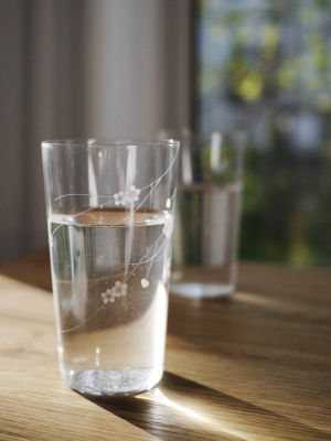 Daisy Etched Tumbler