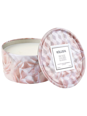 Rose Colored Glasses 2-wick 6oz Tin Candle