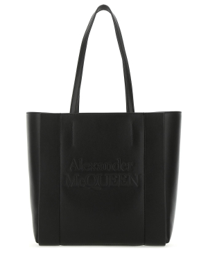 Alexander Mcqueen Logo Embossed Tote Bag