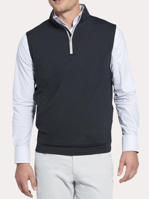 Peter Millar Crown Sport Men's Galway Stretch Loop Terry Quarter-zip Vest