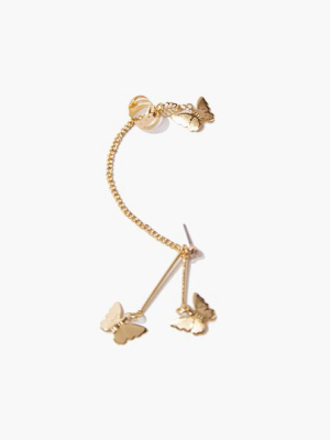 Butterfly Charm Ear Cuff