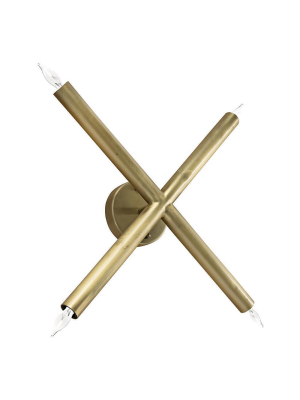 Noir Cross Gold Sconce